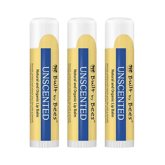 Lip Balm Unscented 3 pack